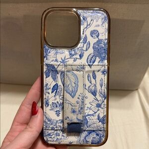 Elegant Blue Floral Phone Case